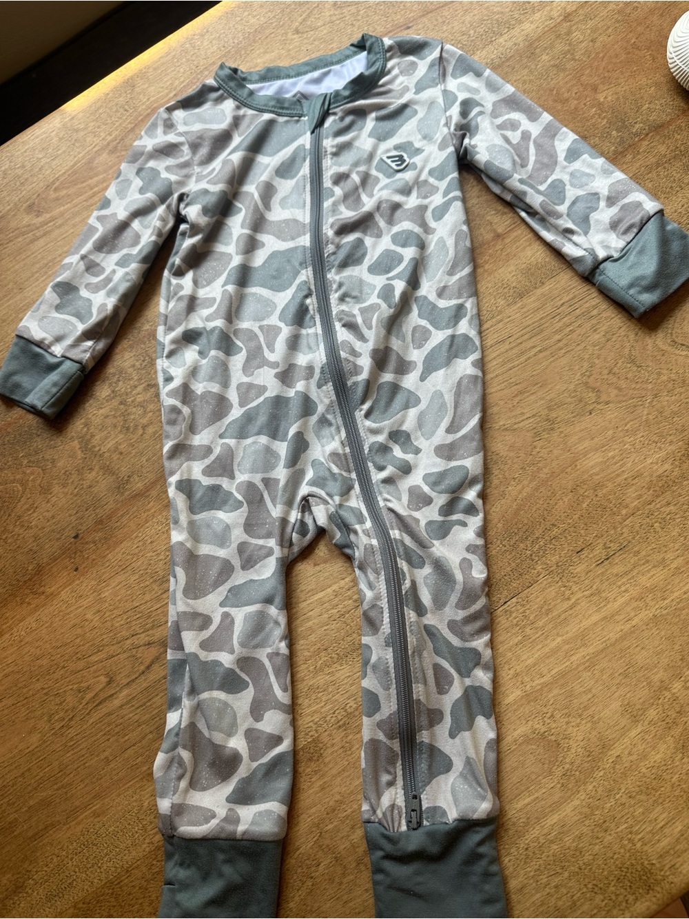 Burlebo Grey Camo long sleeve zip up
